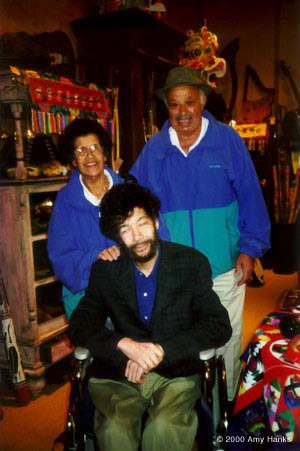 photo:Paul and his Parents at Clarion Music during his 50th Birthday celebration