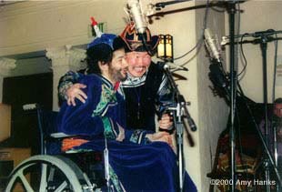 photo: Paul and K.O. at the Presisio Chapel show, Jan. 6 , 2000
